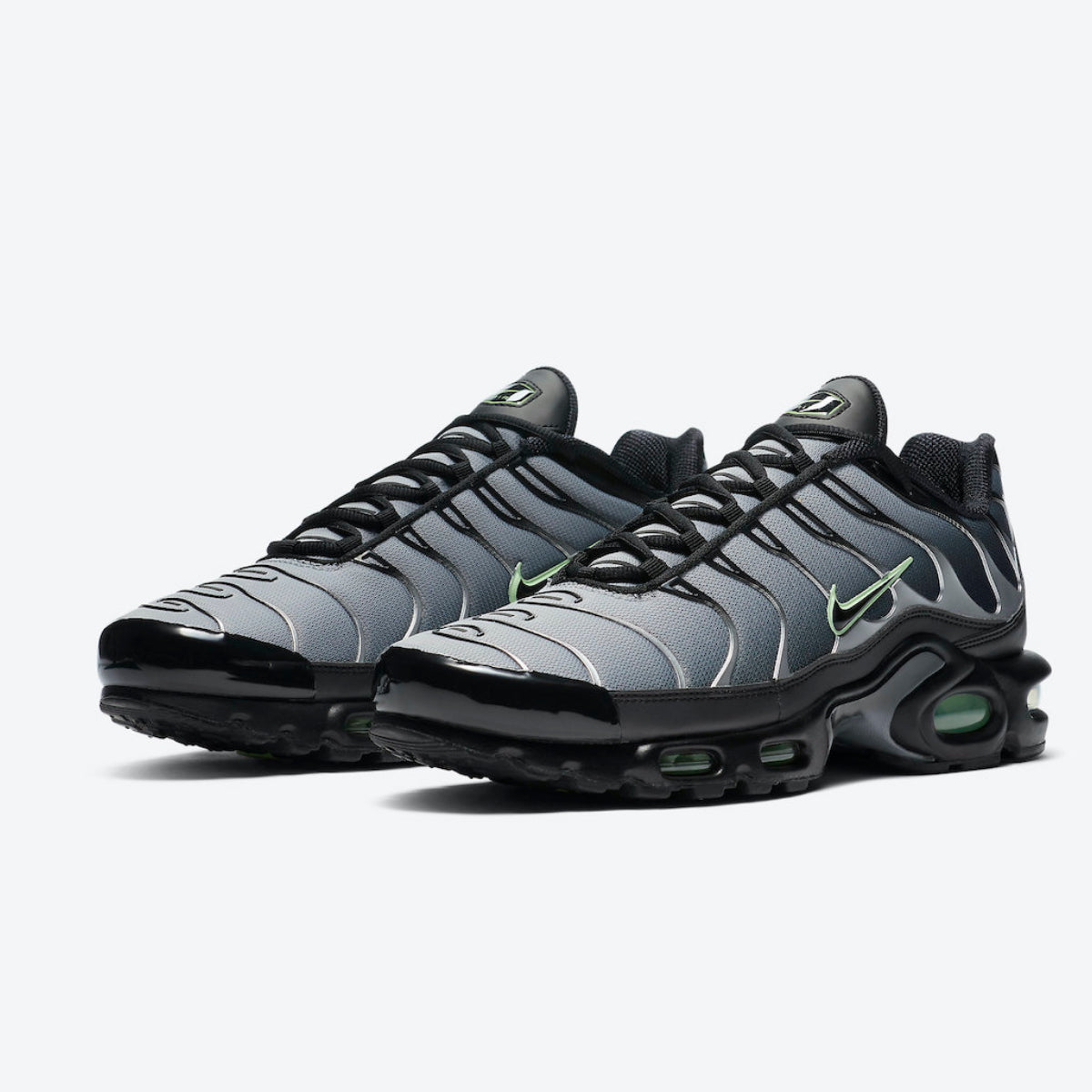 Nike Tn Air Max Plus Black Particle Vapour Vapour Green