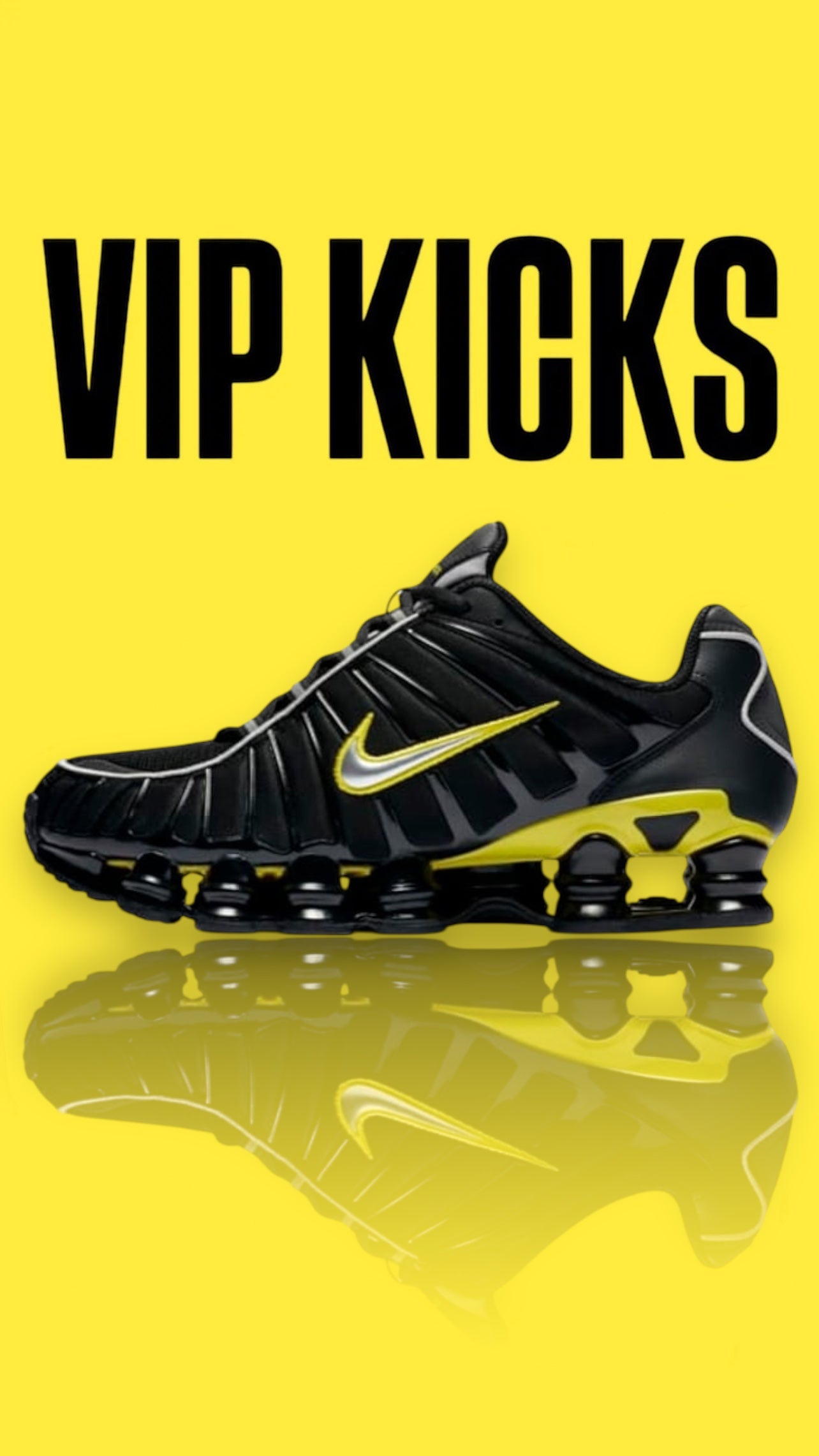 Nike Shox TL Black & Dynamic Yellow