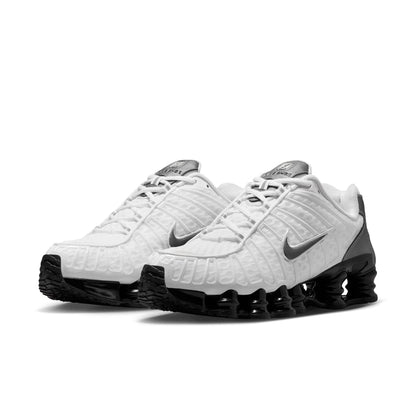 Nike Shox TL White Silver Black.
