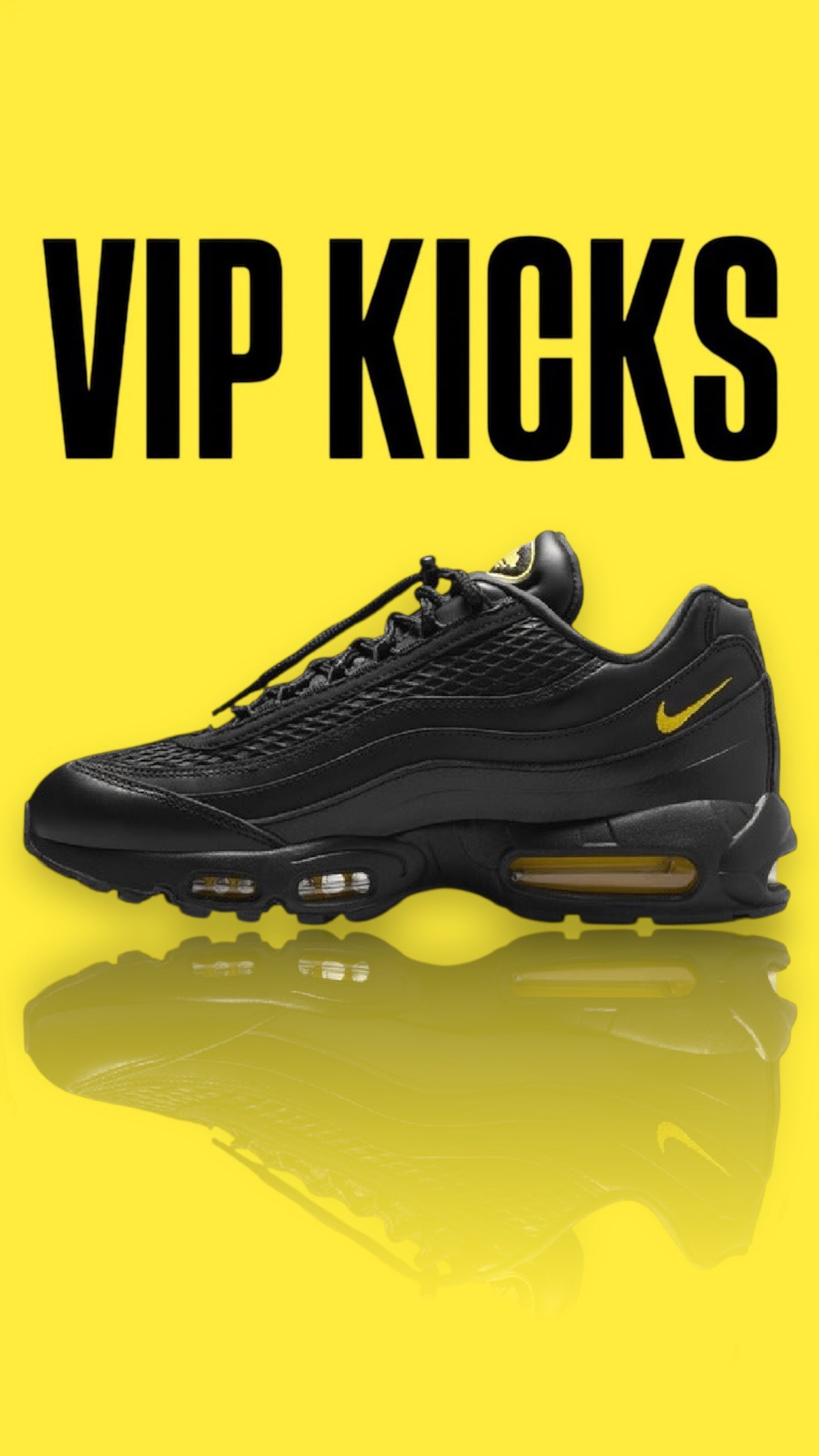 Corteiz x Air Max 95 Black Tour Yellow